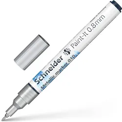 Marker Metaliczny Schneider Paint-It 010, 0,8 Mm, Srebrny Metalik