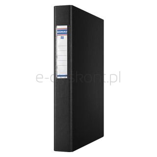 Donau Segregator ringowy PP, A4/4R/25mm, czarny