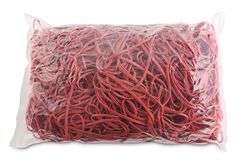 Office Products Gumki recepturki średnica 130mm, 1,5x3mm, 60% kauczuku, 1000g, zgrzewka, czerwone
