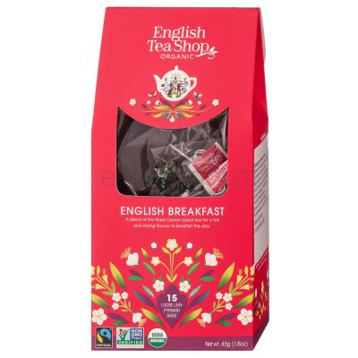 English Tea Shop Herbata English Breakfast 15 Piramidek 45G Bio