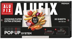 Alufix Papier do gotowania Pop-up, 3w1, 33x32cm, 50 arkuszy