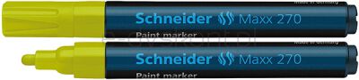 Schneider Marker olejowy Maxx 270, okrągły, 1-3mm, żółty [BIURO]