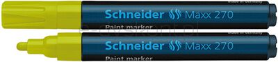 Schneider Marker olejowy Maxx 270, okrągły, 1-3mm, żółty [BIURO]