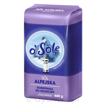 o'Sole Sól Alpejska jodowana 660g