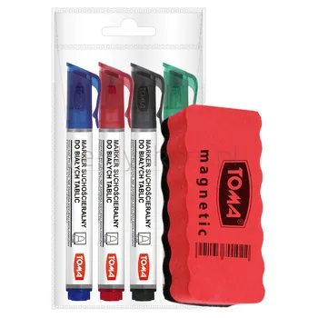 Marker Do Tablic Suchościeralnych Toma 4 Szt. Z Gąbką Magnetyczną