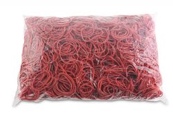 Office Products Gumki Recepturki średnica 40mm, 1,5x1,5mm, 60% kauczuku, 1000g, zgrzewka, czerwone