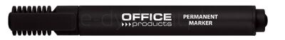 Office Products Marker permanentny ścięty, 1-5mm (linia), czarny [BIURO]