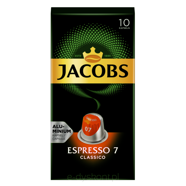Jacobs Espresso 7 Classico Kawa Mielona W Kapsułkach 52G (10Szt)
