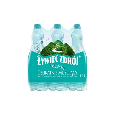 Żywiec Zdrój Delikatnie Musujący 1000 ml (w tym +0,50 zł/szt. zwrotnej kaucji)