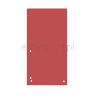 Donau Przekładki Karton 1/3 A4, 235x105mm, 100szt., czerwone