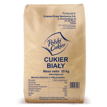 Polski Cukier Cukier biały 25kg