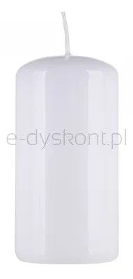 Świeca słupek DONAU HOME Standard Gloss, 50x100mm, biały