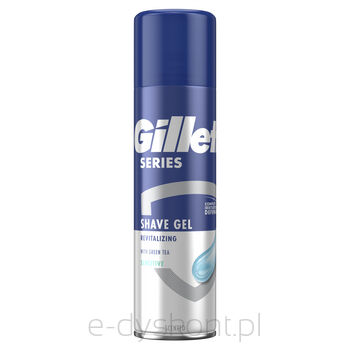 Gillette Series Rewitalizujący Żel Do Golenia Dla Mężczyzn, Z Zieloną Herbatą, 200 Ml