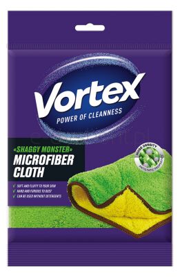 Vortex Ściereczka z mikrofibry Shaggy Monter, zielono-żółta