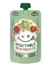 Ovko Danie Mix Warzyw Z Ryżem Po 8 Miesiącu Życia Bio 90 G