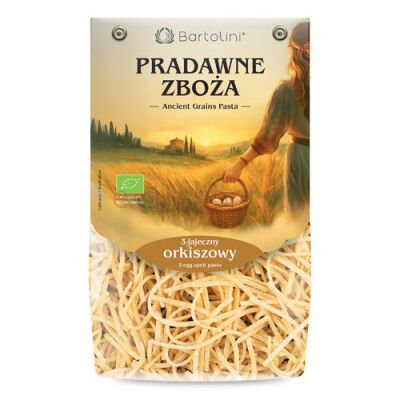 Bartolini Bartolini Makaron Ekologiczny orkiszowy 3 jajeczny kluska 250g