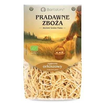 Bartolini Makaron ekologiczny orkiszowy 3 jajeczny kluska 250g