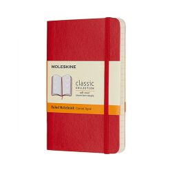 Moleskine Notes Classic P (9x14cm), w linie, miękka oprawa, 192 strony, czerwony