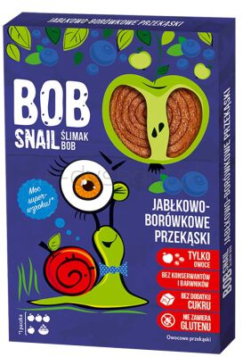 Bob Snail Przekąska Jabłko - Borówka 60G