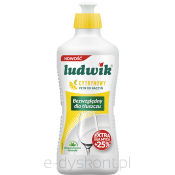 Ludwik Płyn Do Mycia Naczyń 450G - Cytrynowy