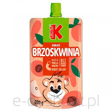 Kubuś Mus Brzoskwinia Jabłko 200G