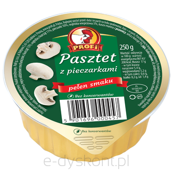 Profi Pasztet Z Pieczarkami 250G