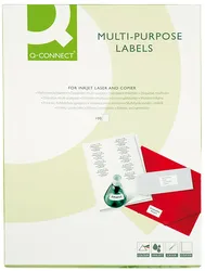 Q-Connect Etykiety uniwersalne 70x50,8mm, prostokątne, białe 100 ark.
