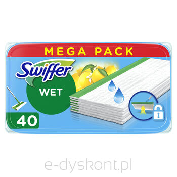 Swiffer Wet Mokre Ściereczki Do Podłóg Mega Pack 40 Szt.