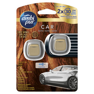 Ambi Pur Car Wood Samochodowy Odświeżacz Powietrza 2X2 Ml