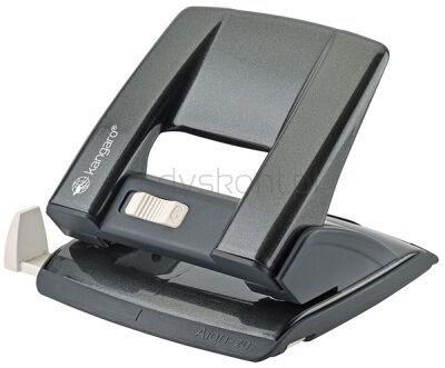 Kangaro Dziurkacz Aion-20/S, dziurkuje do 20 kartek, metalowy, w pudełku PP, metaliczny szary