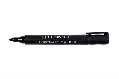 Q-Connect Marker do flipchartów okrągły, czarny