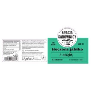 Bracia Sadownicy Sok Tłoczony 250 Ml Jabłko Z Miętą