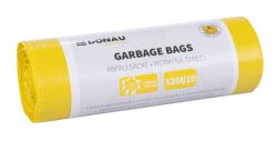 Donau Home Worki na śmieci do segregacji, plastik (LDPE), 120l, 10 szt., żółte