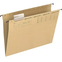 Q-Connect Teczka zawieszkowa karton, A4, 250gsm, jasnobrązowa