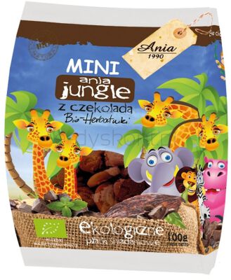 Ania Ciastka Z Czekoladą Mini Jungle Bio 100G