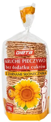 Kruche pieczywo ze słonecznikiem 100g
