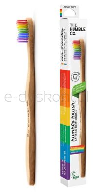 The Humble Szczoteczka do zębów Dla dzieci, bambusowa ultra soft rainbow 14.5cm