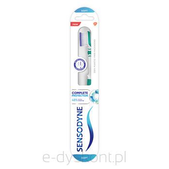 Sensodyne Complete Protection Soft delikatna szczoteczka z cienkim włosiem do nadwrażliwych zębów i elastyczną główką