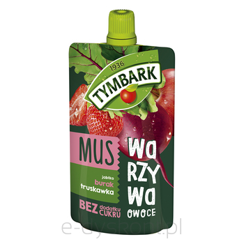 Tymbark Mus Jabłko Burak Truskawka 100 G