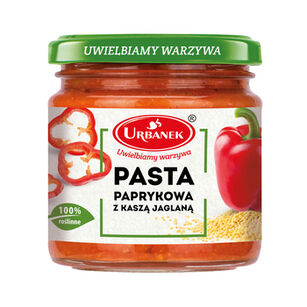 Urbanek Pasta Paprykowa Z Kaszą Jaglaną 180G 