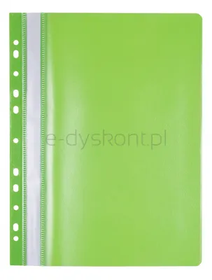Office Products Skoroszyt, Pp, A4, Miękki, 100/170Mikr., Wpinany, Jasnozielony