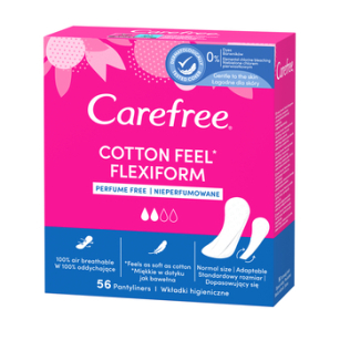 Carefree Cotton Feel Flexiform 56Szt
