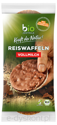 Wafle Ryżowe Z Mleczną Czekoladą Bezglutenowe Bio 100 G - Bio Zentrale [BIO]