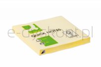 Q-Connect Bloczek Samoprzylepny, 76X76Mm, 1X100 Kart., Jasnożółty  - 3