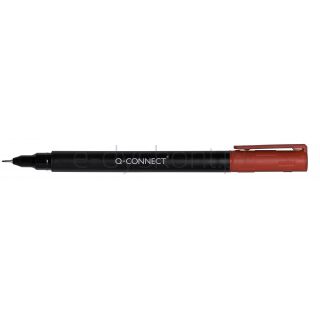q-Connect Marker do płyt CD/DVD S, 0,4mm (linia), czerwony