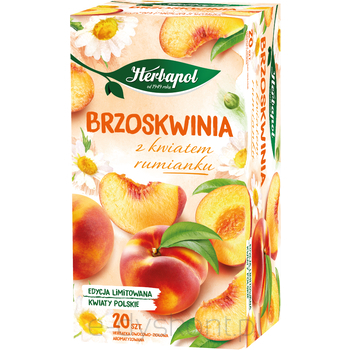 Herbapol Herbatka Owocowa Brzoskwinia Z Rumiankiem (20 Torebek X 2,3G) 46G