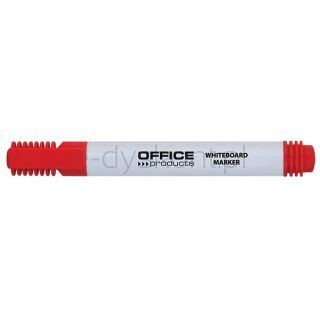 Office Products Marker do tablic okrągły, 1-3mm (linia), czerwony [BIURO]