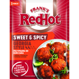 Przyprawa do kurczaka z miodem, czosnkiem i pieprzem cayenne Spicy Georgia Frank's red hot 20g