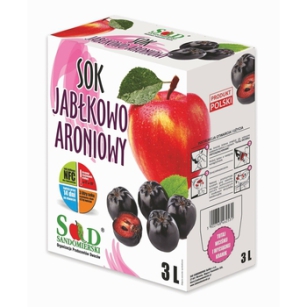 Sad Sandomierski Sok Jabłko-Aronia 3L 