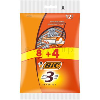 Bic 3 Sensitive maszynka do golenia pouch 8+4 szt.